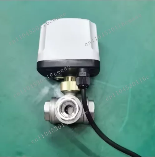 1 inch three-way IP65 waterproof stainless steel 304 OEM electric ball valve 220V/12V/24V 2-wire