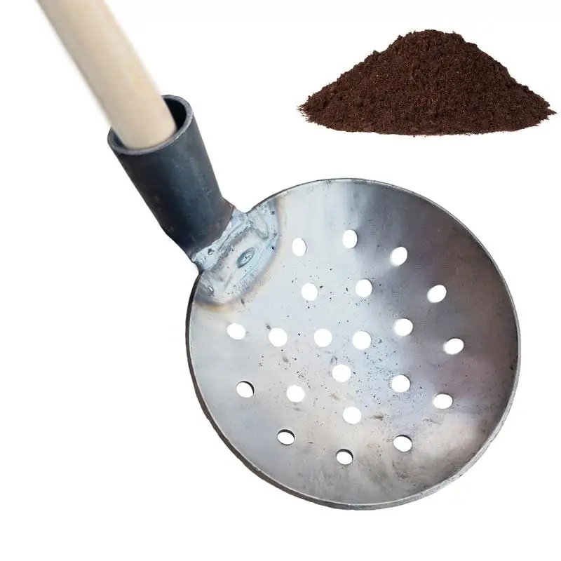 Catch Basin Spoon Mud Scoop Sewer Spoon Metal Sludge Remover Tool Rounded Manure Scoop For Efficient Cleaning Drainage Leakage