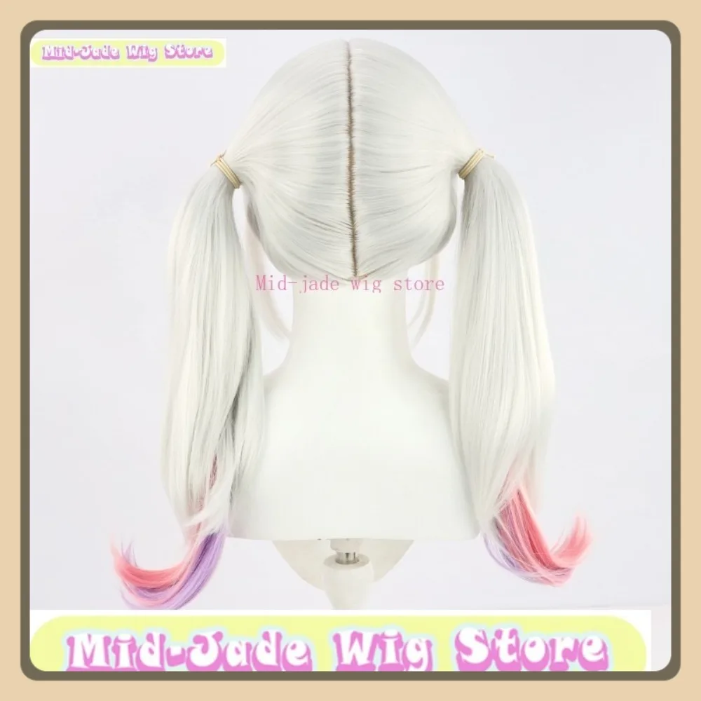 ミッドジェイドウィッグストアホロライブ紫シオンコスプレウィッグアニメゲームコスプレロング頭皮 1 三つ編み染色