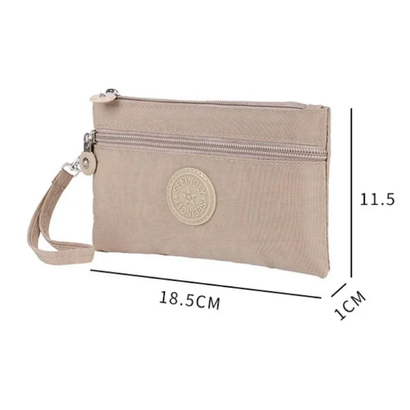 Unisex Nylon Solid Coin Money Organzier Bags Keys ID sacchetti di immagazzinaggio della carta di credito custodia per telefono piccola borsa da