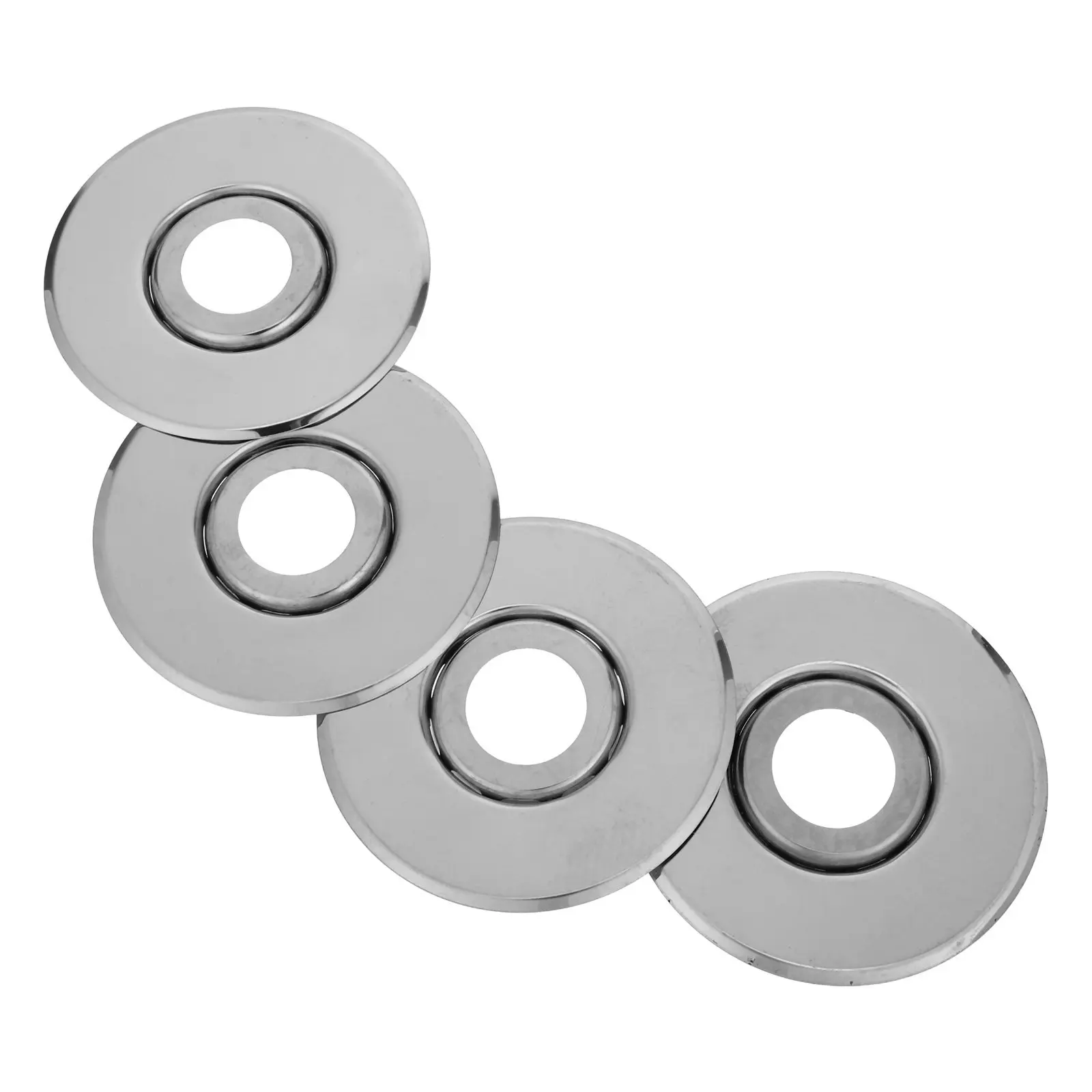 

4Pcs Fire Sprinkler Escutcheon Cover Plate with Skirt Trim Recessed Sprinkler Head Cover for Hotels Malls Residential Heat