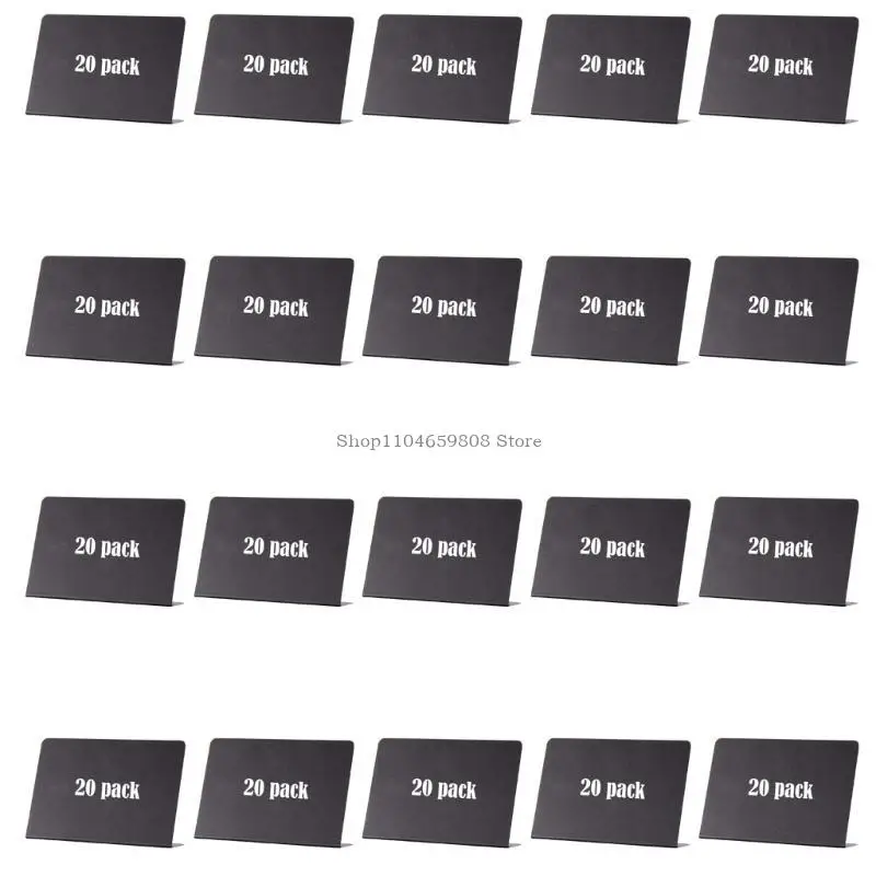 10/20 Pcs Small Chalkboard Signs with Pen Erasable Blackboards Memos Board Message Board Signs for Celebration