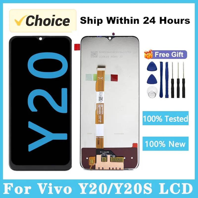 

6.51" For Vivo Y20 LCD Display Touch Screen Digitizer Assembly Replacement For Vivo Y20 Y20s Y20i Y12s Y15s Display Repair Part