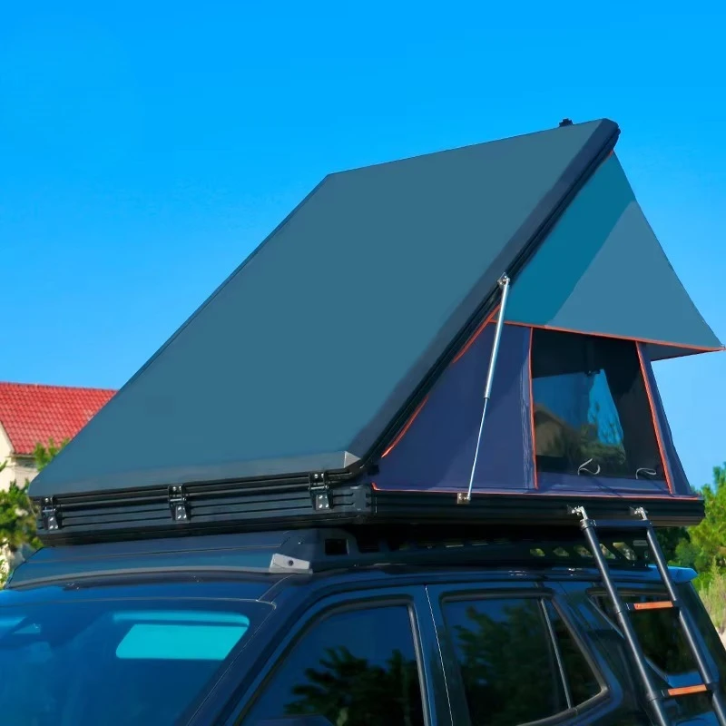 Car Roof Tent Waterproof Roof Tent Side Open 3-2-3 Person Hard Shell Roof Tent