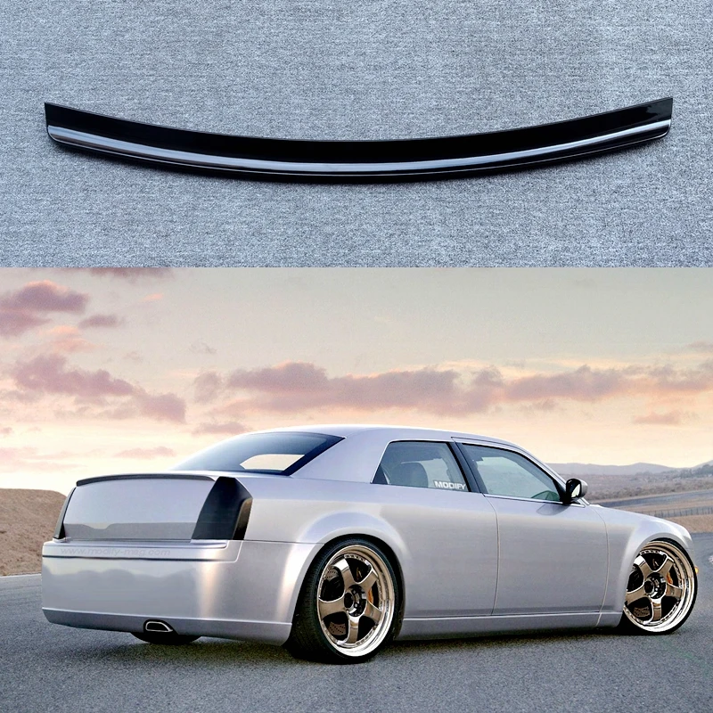 For Chrysler 300C 2005 To 2010 ABS Rear Wing Spoiler Roof Spoiler Glossy Black Car Accessories Body Kit Spoiler