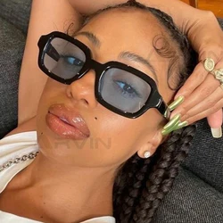 Unisex Square Sunglasses Women Fashion Small Frame Yellow Sunglasses Female Retro Brand Designer Popular Glasses UV400