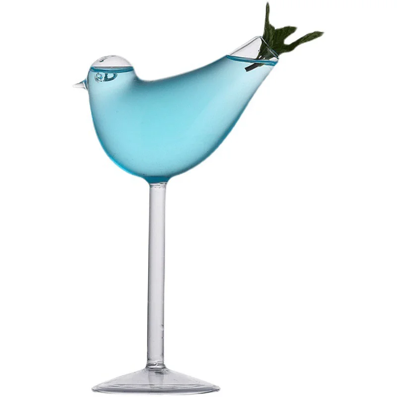 

Creative Cocktail Glass Bird Design Clear Cocktail Glass Novelty Drink Cup for KTV Bar Night Party Cocktail Tool