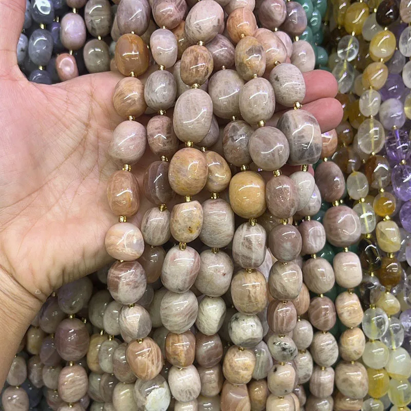 12x16mm Natural Stone Irregular Sunstone 15