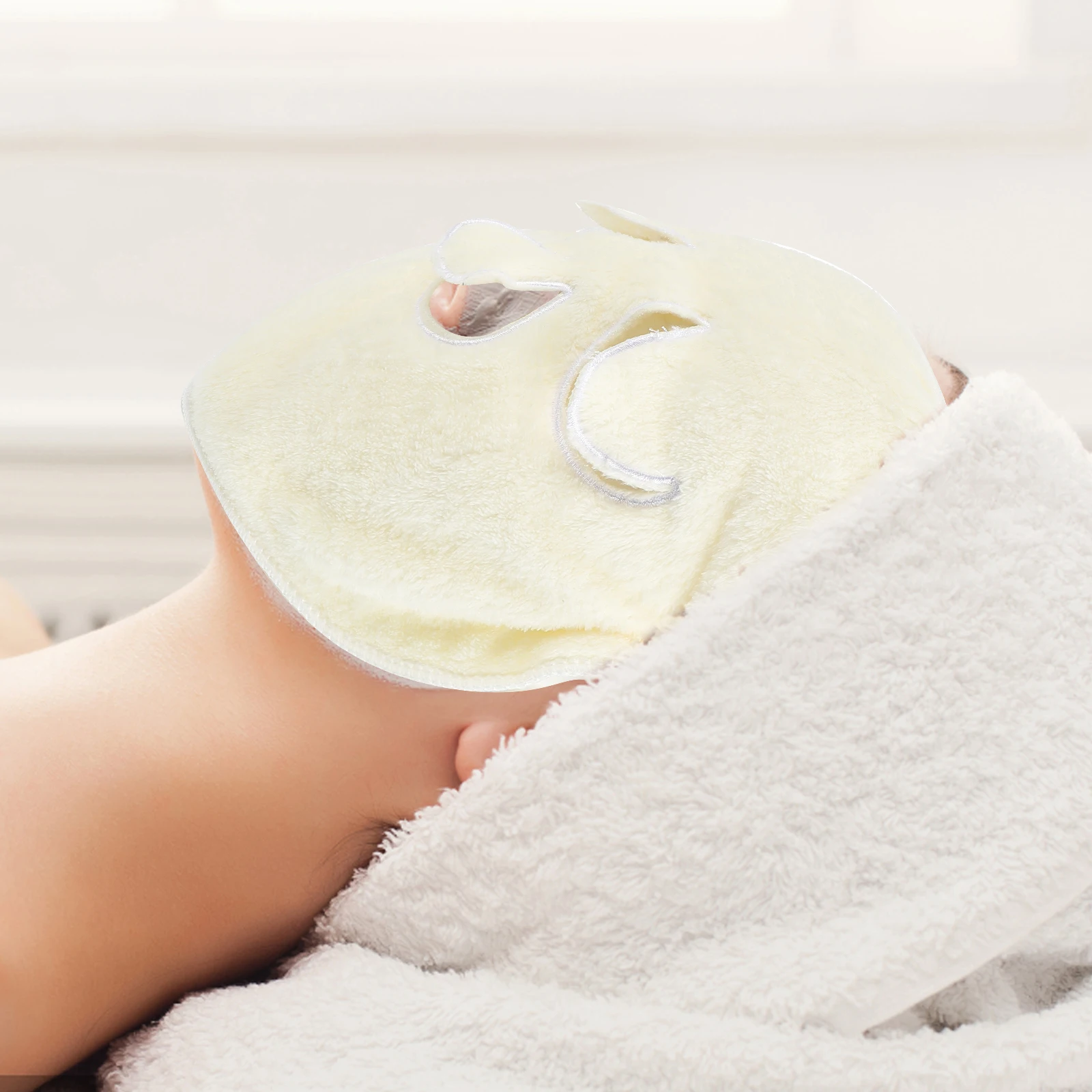 

1 pc Facial Beauty Premium Polyester Hot Cold Compress For Women Face Care Whitening Skin Care Thickening Warm Cold Ladies