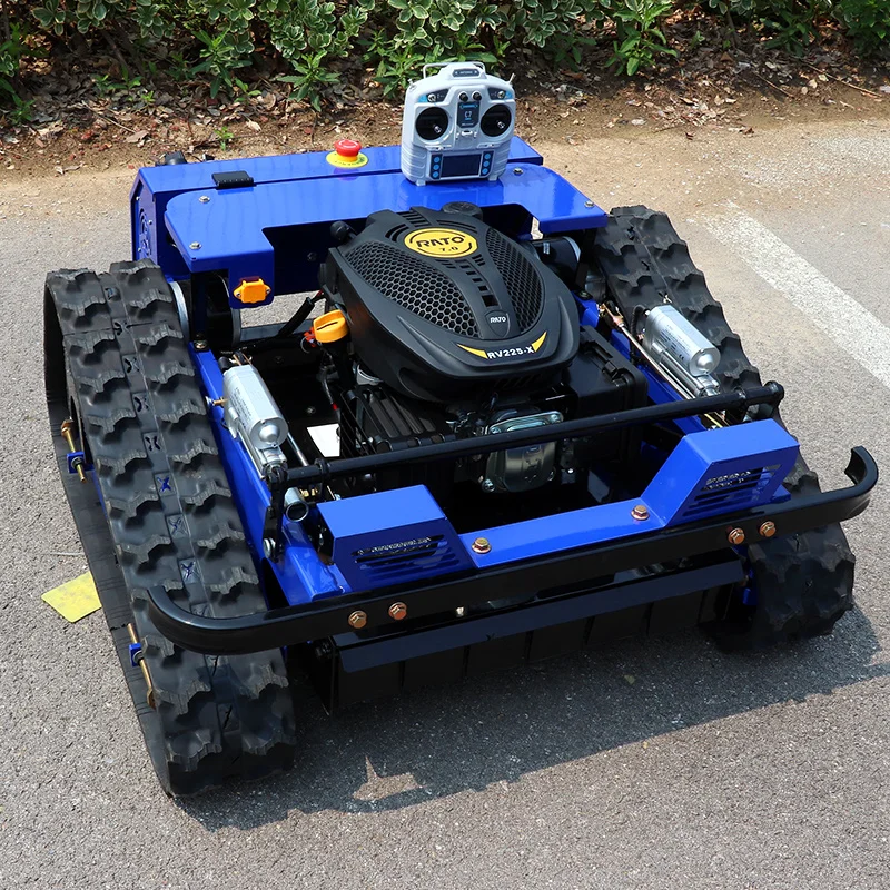 Customised Remote Control Lawnmower Crawler 4 Stroke Wireless Control Lawnmower Robot Weeder Tractor Zero Rotation