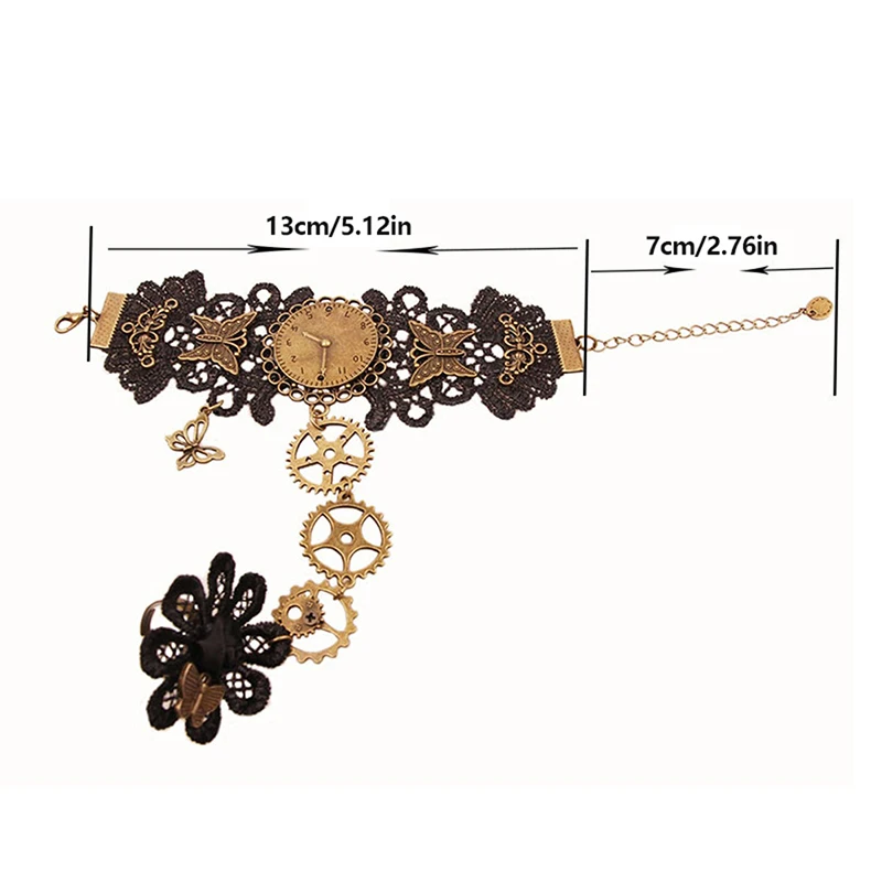 Dames Vintage Steampunk Handschoenen Pols Manchet Kleding Meisjes Victoriaanse Armbanden Kostuum Een Armband Sieraden Accessoires Kant Handkleding