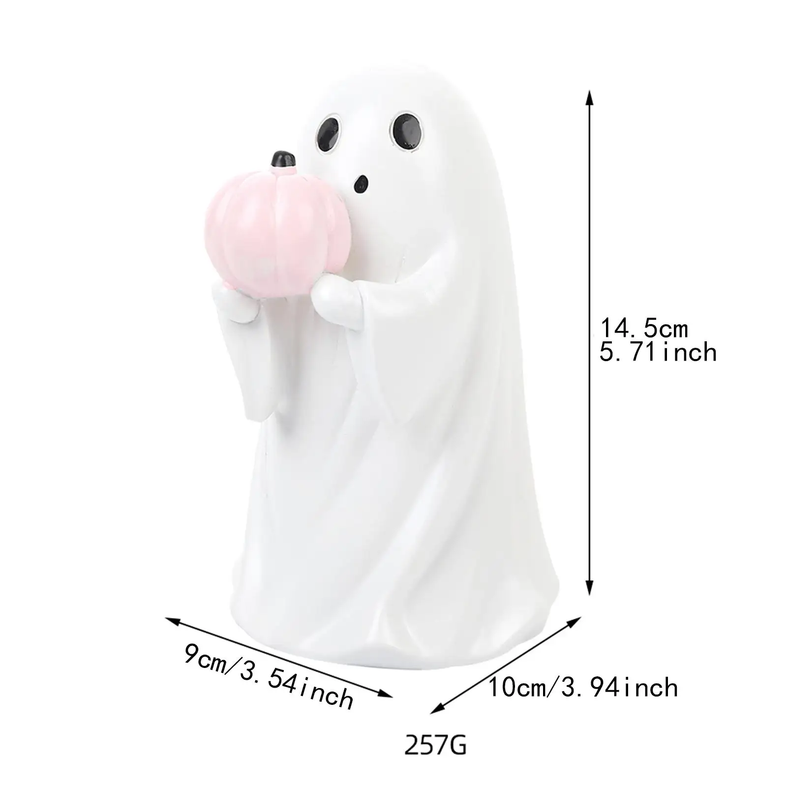 تمثال شبح ديكور المنزل ديكور الراتنج عطلة لطيف هالوين شبح تمثال للداخلية في الهواء الطلق حديقة ساحة ديكور