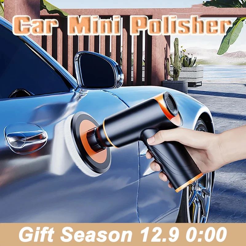 Wireless 100W Polishing Machine Mini Car Wax Polisher Portable Buffing Machine Rechargeable Polisher