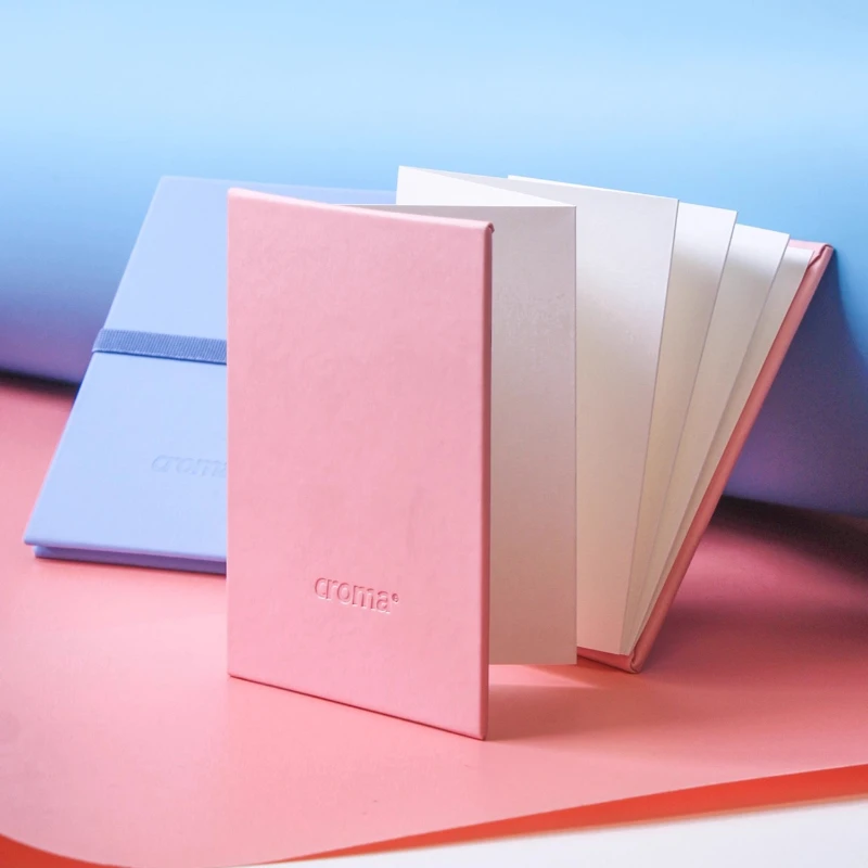 CROMA Accordion Watercolor Sketchbook 300gsm Fine-lined Watercolor Paper Portable Pocket Sketchbook Mini Travel Sketch