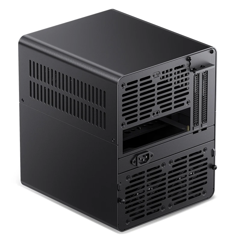 Imagem -04 - Nas Itx Mini Case All-in-one Alumínio Office Desktop Chassis Disco Rígido Localização Suporte 250 Milímetros Placa Gráfica pc Case Jonsbo-n3