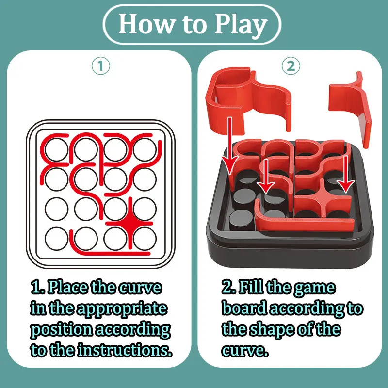 ثلاثية الأبعاد منحنى صغير لغز لعبة للأطفال التفكير المنطقي التدريب السفر لعبة ألعاب تعليمية نشاط الحفلات مجلس لعبة ل 3 +