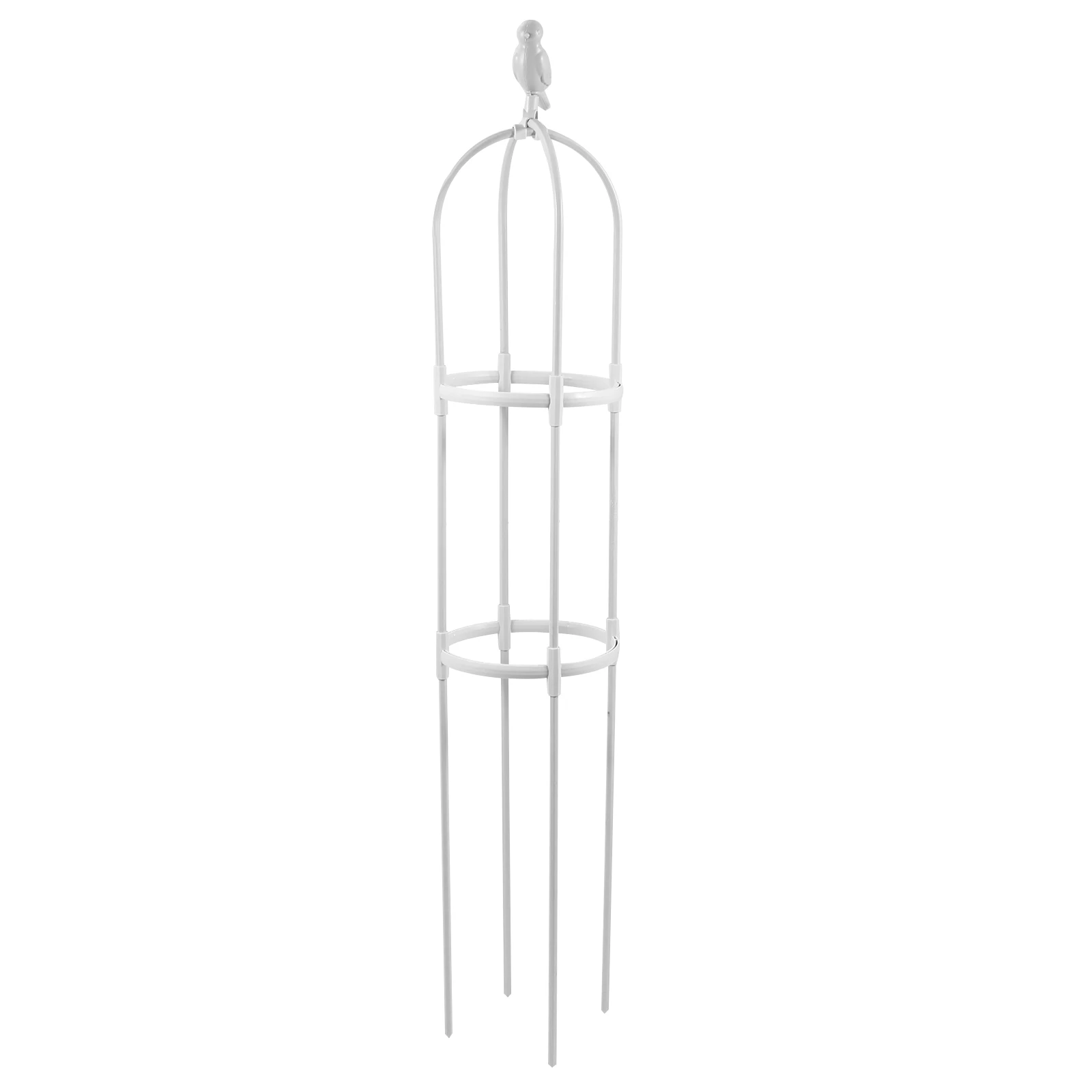 

Plant Climbing Rack PE Coated Steel Pipe Vine Support Gardening Detachable Shelf Sturdy Reusable Plant Cage