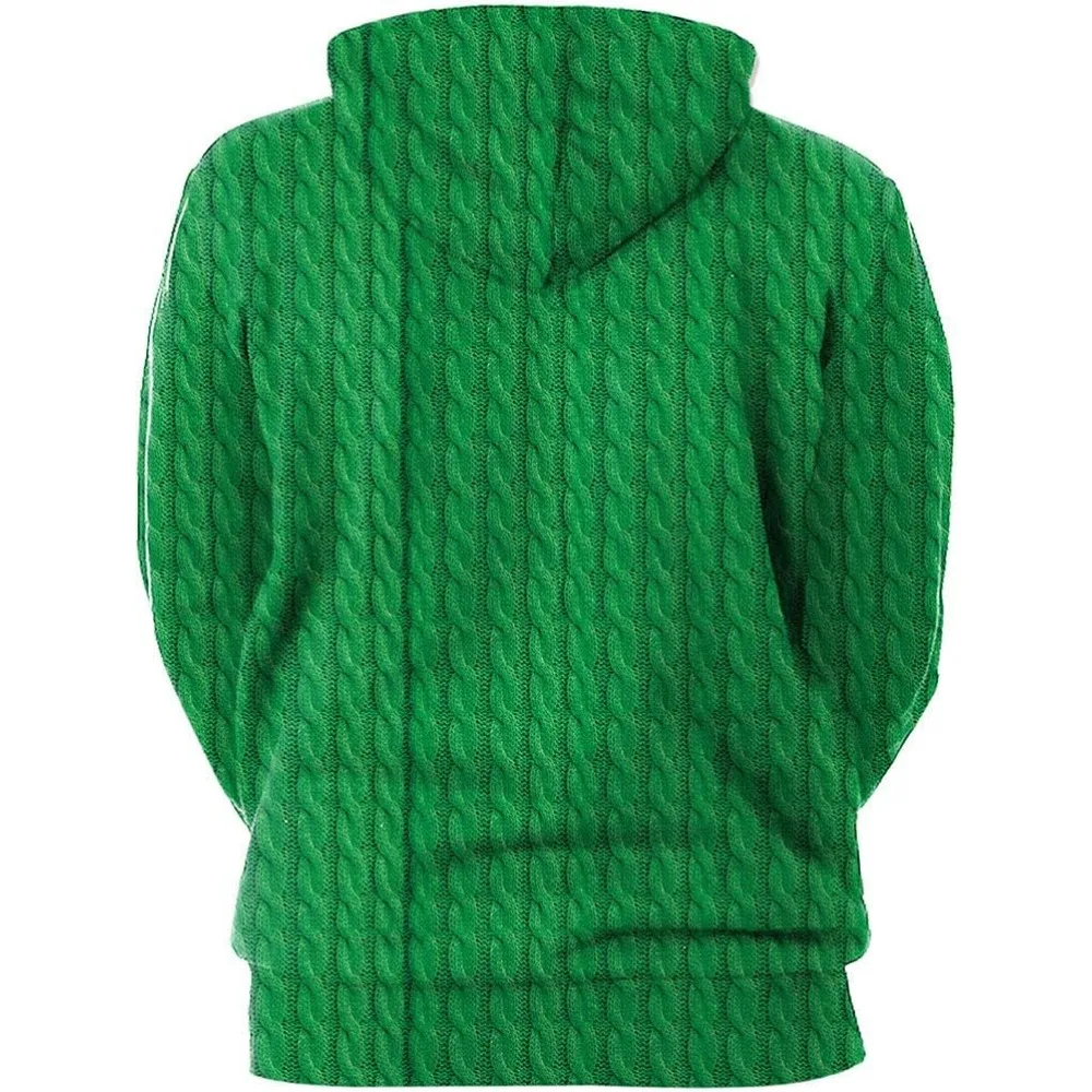 Sweat à capuche de Noël imprimé 3D unisexe, pull de poche Kangroo, vêtements décontractés, père Noël, bonhomme de neige, PVD, hommes