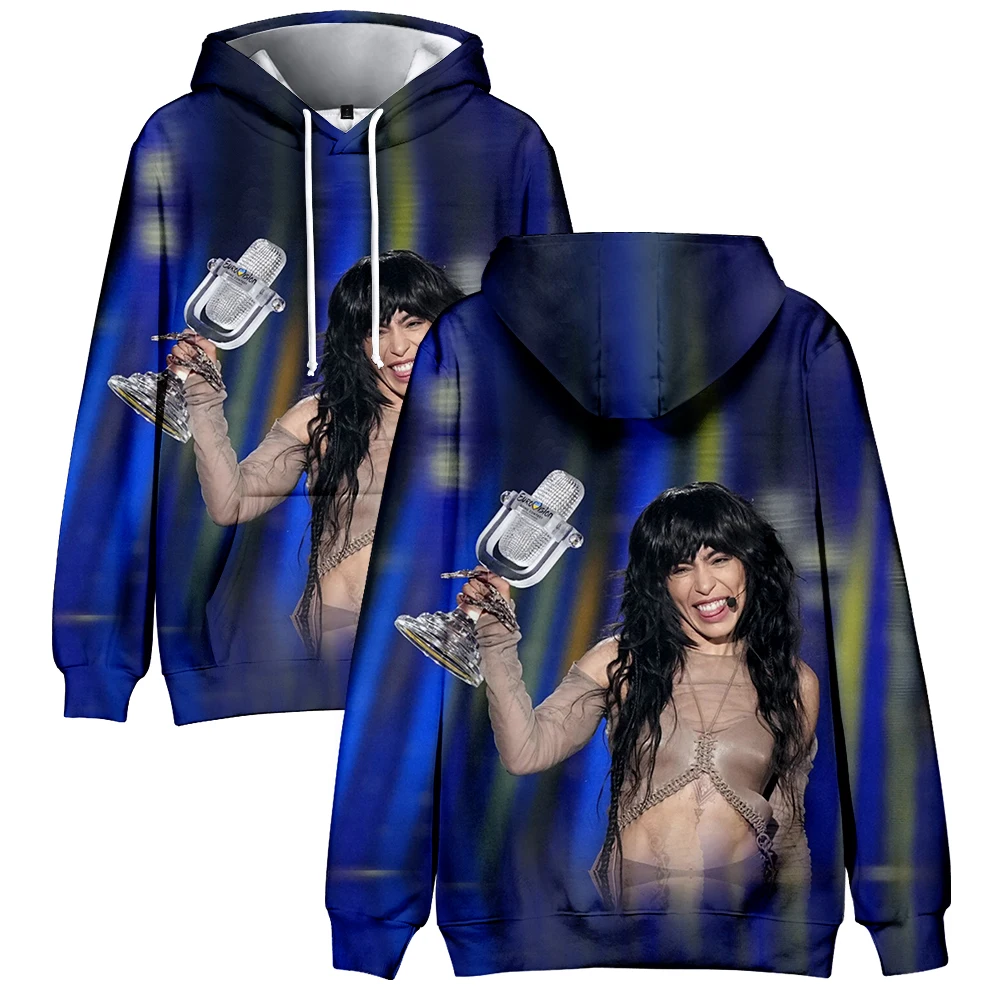 Loreen hoodie bercetak 2023, sweatshirt kasual hoodie pop penggemar musik kontes Wine baru