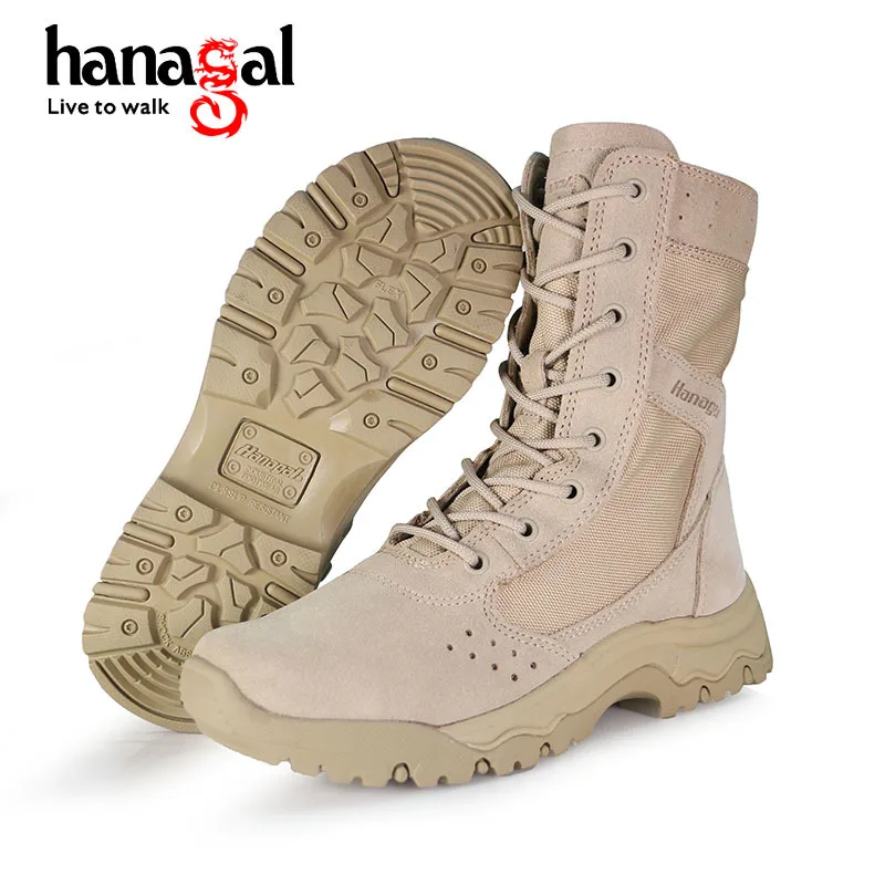 Outdoor high-top desert boots, military boots, combat boots, military enthusiast boots, men's and women's zipper style
