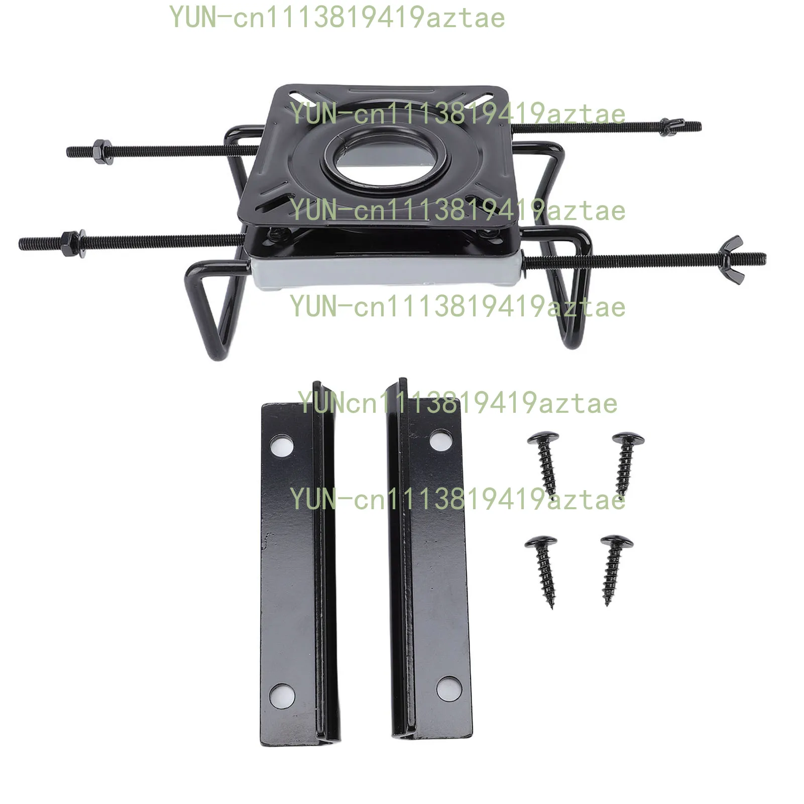 360° Rotatable Slide Rail Turntable Adjustable Beam Mount Base For Speedboat Rubber Boat Seat