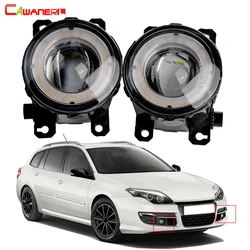 2 X Car LED Fog Light Assembly Angel Eye Daytime Running Light DRL 30W 8000LM 12V For Renault Laguna 3/III Grandtour 2005-2015