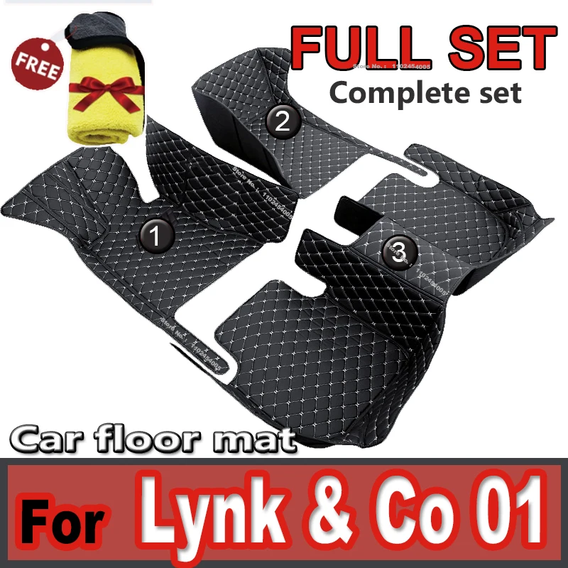 

Car Floor Mats For Lynk & Co 01 2021 Custom Auto Foot Pads Automobile Carpet Cover Interior Accessories