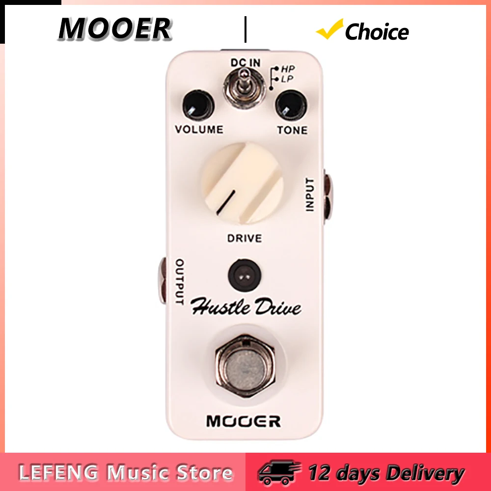 

MOOER Hustle Drive Guitar Distortion Effect Pedal Tube-Like Drive Sound 2 Working Modes Effect Pedal Guitar Parts & Accessories