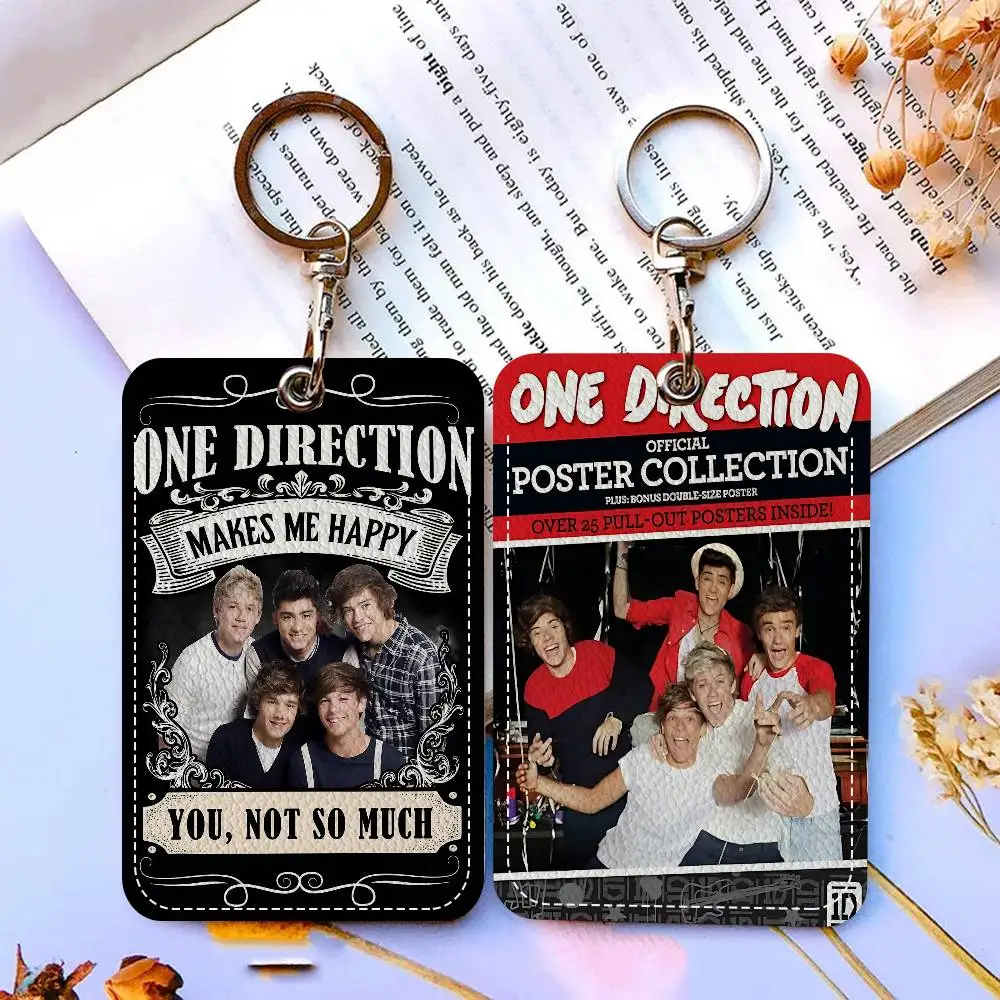 

Брелок-держатель для карт One Direction (Pop Boy Band) с защитным чехлом для пропуска в здание, проездного на автобус, кредитной карты, ID-карты, банковской карты