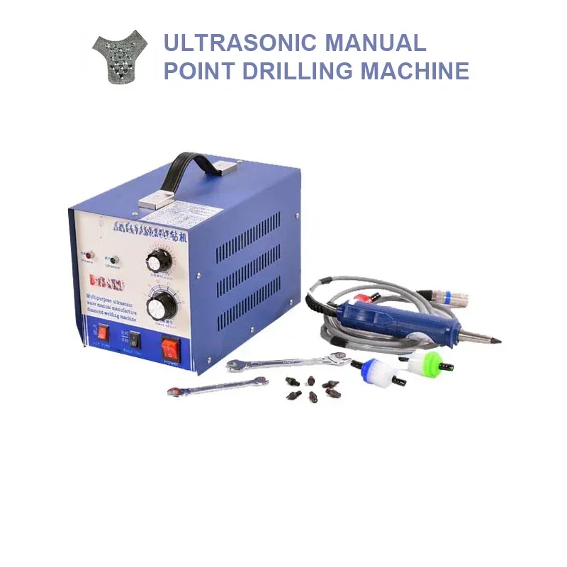 220V/110V Ultrasonic Point Drilling Machine Thermosetting Stone Bead DIY Manual Inlay Drill 500W Welder Tools 28KHZ
