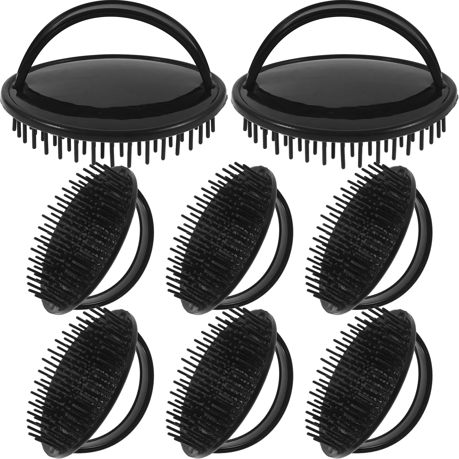 

8pcs Scalp Massage Brush For Dandruff Deep Clean Hair Roots Shower Scrubber Exfoliator Small Shampoo Brush Wet Dry Use Hair Care