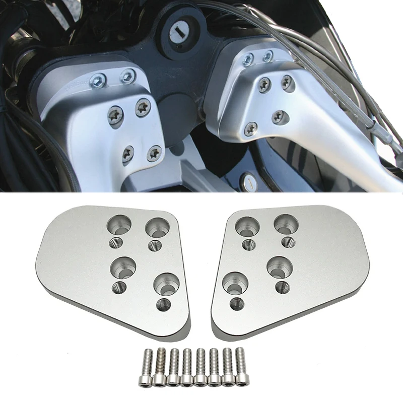 محولات الارتفاع لمقود الدراجة النارية من الألومنيوم لسيارات BMW R1100RT R1150RT R1200RT R1100R R1150R 2001 2002 2003 2005 2006