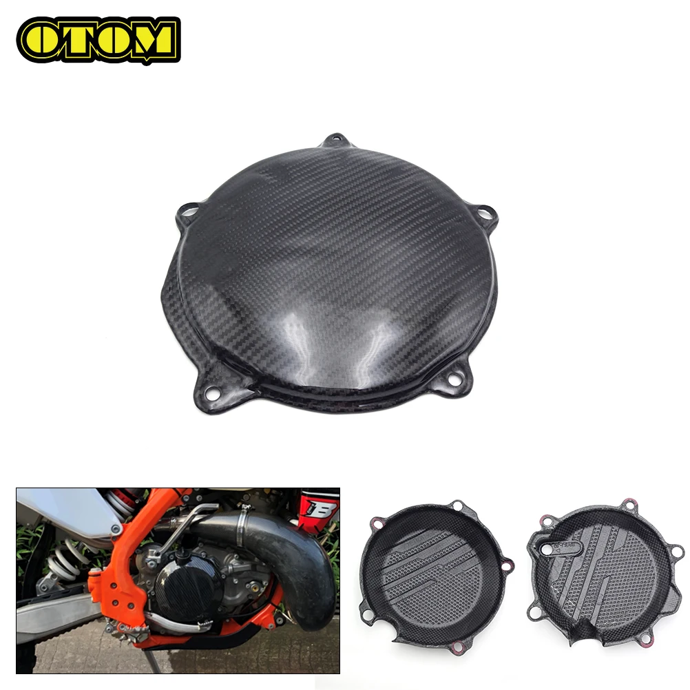 

Motorcycle For KTM Clutch Cover Engine Carbon Fiber Protector Guard SX XCF EXC XCW SMR Adventure Freeride 250 450 Pit Dirt Bikes