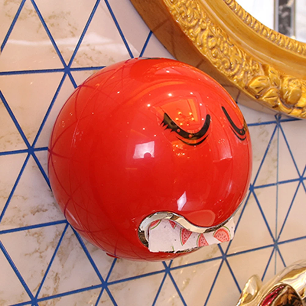 

Cartoon Paper Towel Holder Waterproof Bathroom Desktop Box 16cm Roll Fit Easy Install Creative Design Toilet Decoration