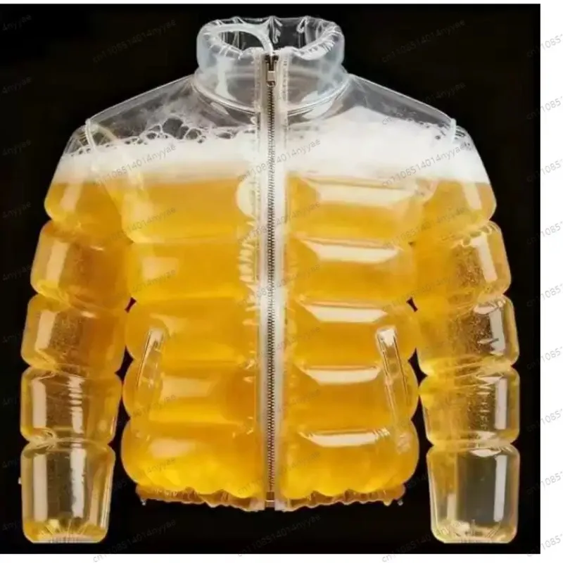 2025 Hot Sale Inflatable Beer Jacket Inflatable Liquid Down Jacket For Sale