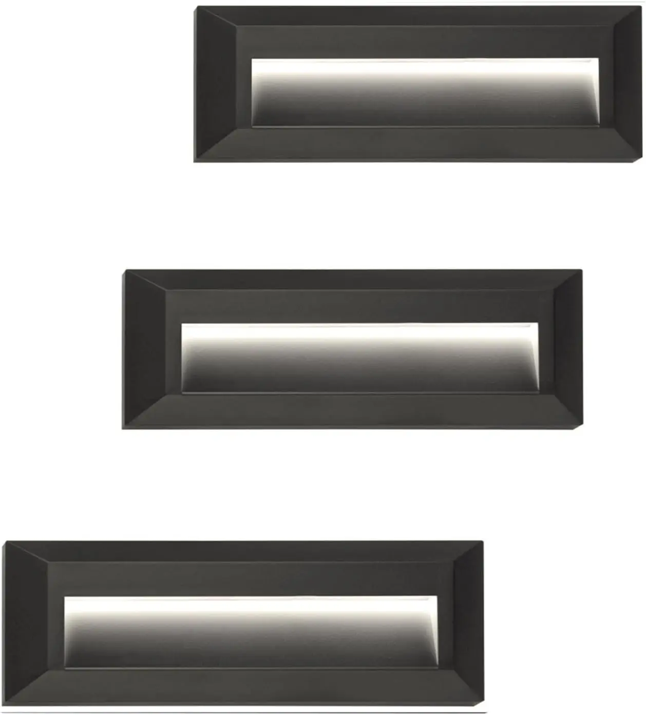 أضواء خطوة LED 110-240 فولت أضواء سلالم داخلية خارجية، إضاءة مقاومة للماء IP65 3 وات للسلالم والممر والممر والشرفة سهلة التركيب