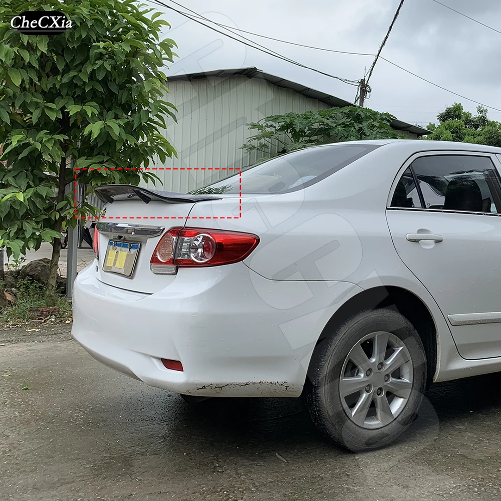

For Toyota Corolla 2009 2010 2011 2012 2013 100%Real Carbon Fiber Rear Wing Trunk Lip Tail Spoiler R Style