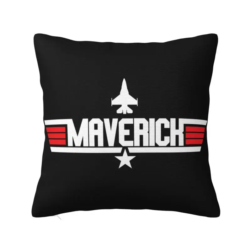 

Maverick Top Gun Cushion Cover 40x40cm Tom Cruise Movie Soft Nordic Throw Pillow for Car Sofa