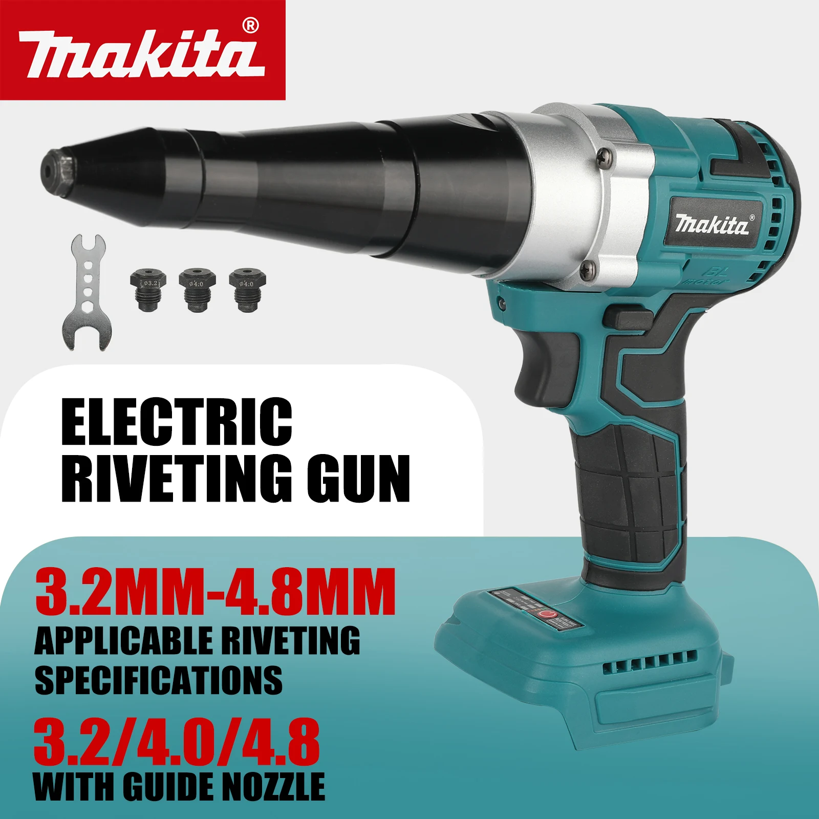 

Makita M108 Brushless Rivet Gun High Efficiency Low Noise for Heavy Duty Industrial and DIY Riveting Projects tools