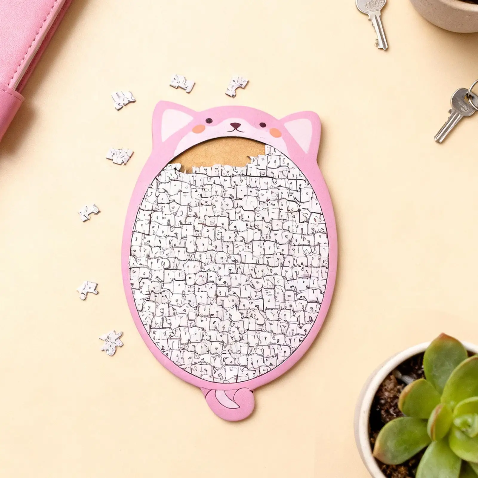 Puzzle Jigsaw Anjing Mainan Edukasi Lucu Puzzle Jigsaw Hewan Dewasa Kayu untuk Anak-anak Pecinta Hewan Teman Keluarga Perempuan