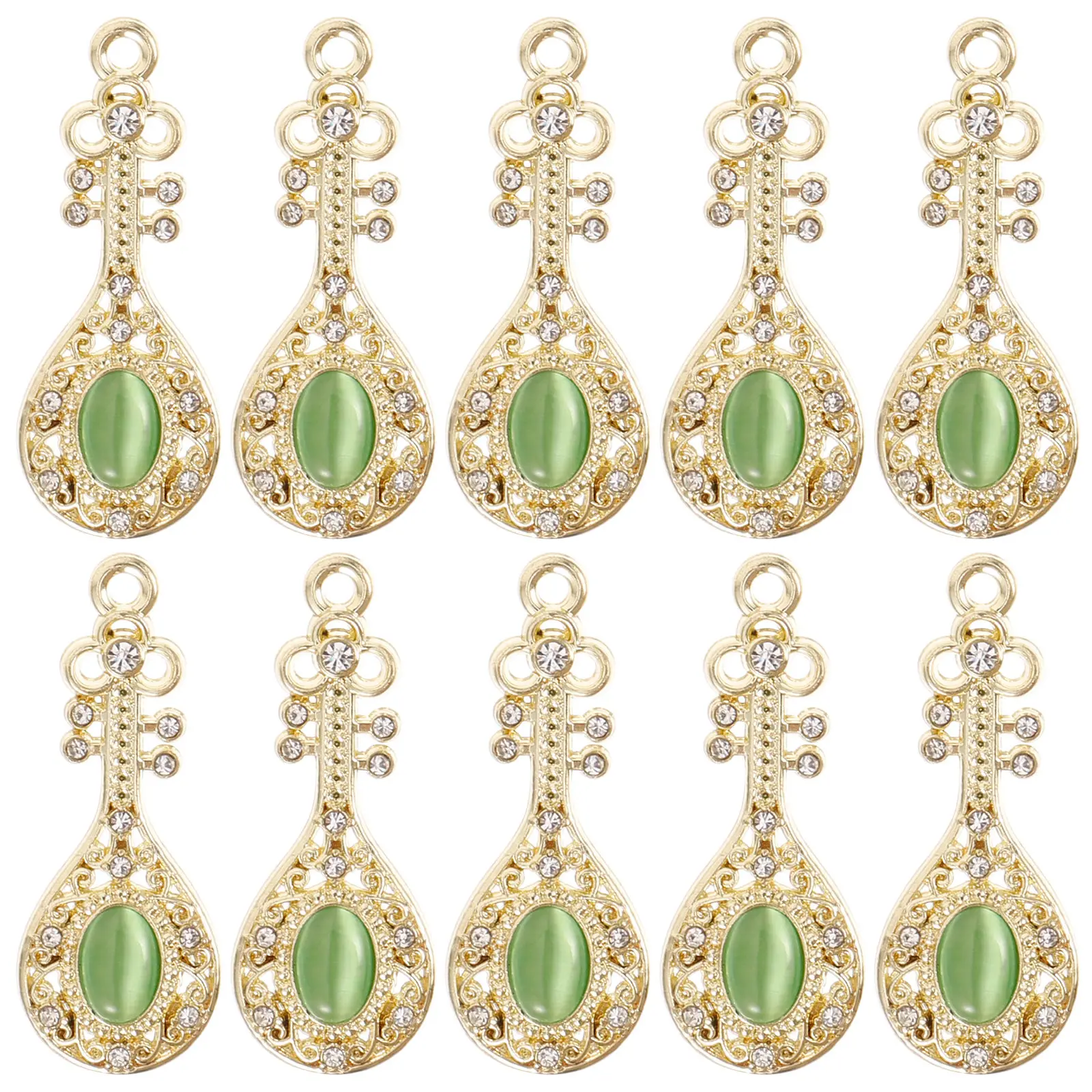 

10Pcs Zinc Alloy Earring Charms for DIY Jewelry Making Adorable Necklace Pendants Bracelet Ornaments Handmade Craft Accessories