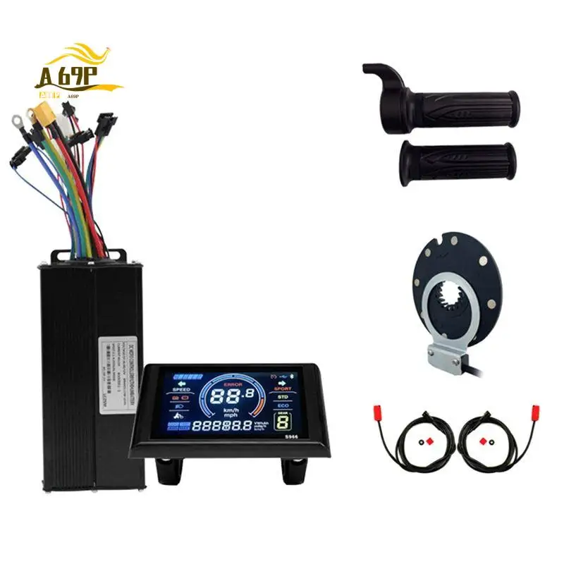 A69P-36V 48V 52V 40A 1500W 2000W Ebike Brushless Motor Drive Controller S966 LCD Kit For Electric Mountain Bike Scooter