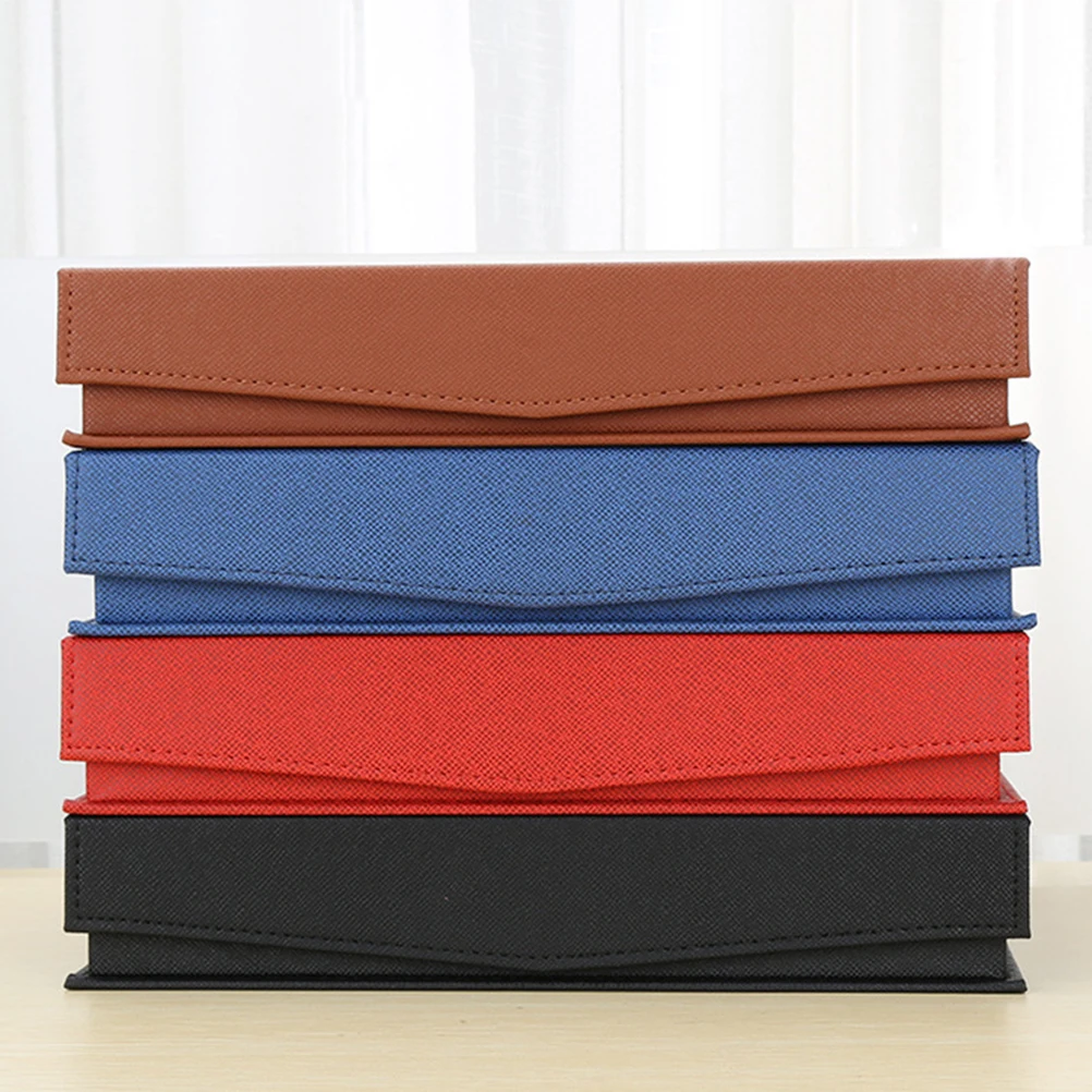 

A4 Pu Paper Document Holder Memo Folders Simple Clipboard File Box Profile Clip Organizer Storage For Home Office School