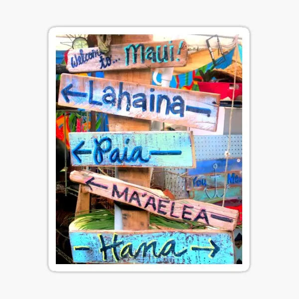 

Автомобильные наклейки Maui Town, Мультяшные наклейки на окна и мотоцикл, для украшения дома, детской комнаты, бампера, холодильника, 5 шт.
