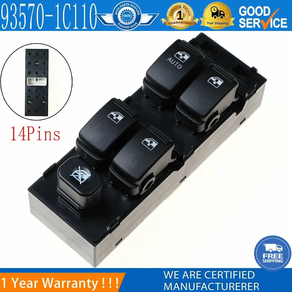 93570-1C110 935701C110 Power Window Switch for Hyundai Getz 2005-