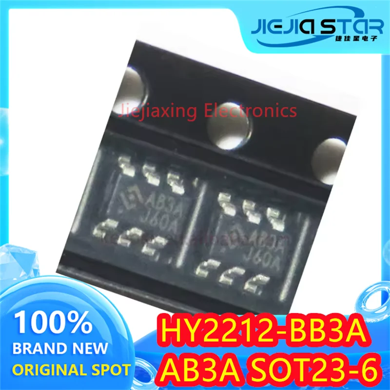 HY2212-BB3A 부품 마크 AB3A SOT23-6 밸런스드 리튬 배터리 보호 칩 100%, 신제품 및 정품 일렉트로니, 5 개 20 개