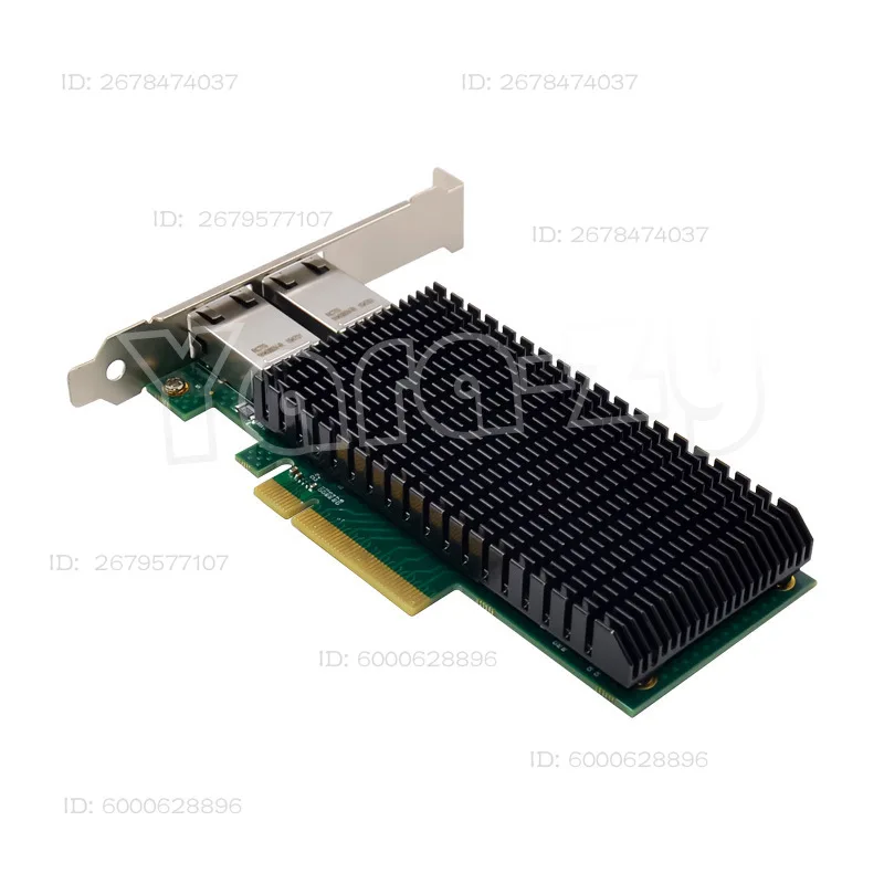 HXAD X540-T2 PCIe x8 منفذ كهربائي مزدوج 10G RJ 450,000 كابل الشبكة خادم واجهة الشبكة بطاقة جيجابت
