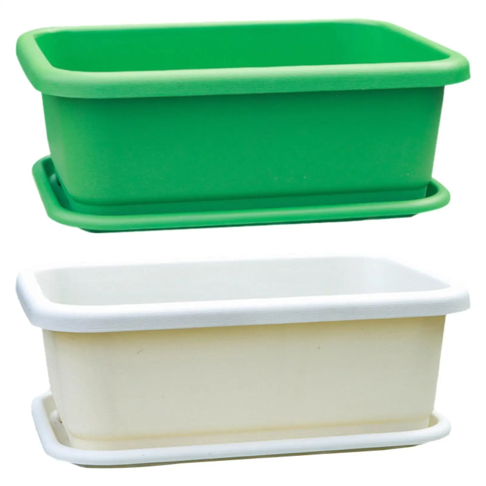 Plant Box with Tray Vegetable Planter Container for Yard Indoor Outdoor Home