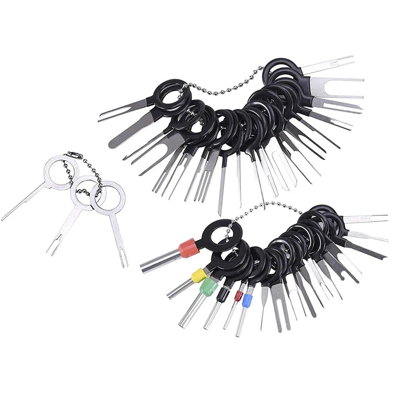 Auto Repair Key Set Terminal Removal Tool 76/100/121/146Pcs Car Electrical Wire Crimp Connector Pin Needle Extractor Kit Plug