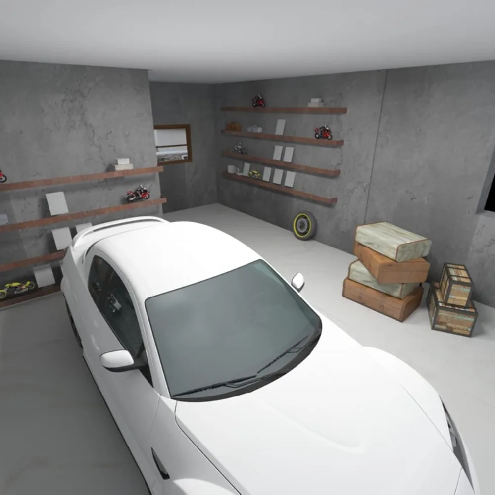 ورق جدران أسمنتي واسع جدًا من الخرسانة قابل للتقشير واللصق بلمسة نهائية غير لامعة ورق اتصال على سطح الطاولة باللون الرمادي الداكن مقاس 31.5 × 394 بوصة ثي